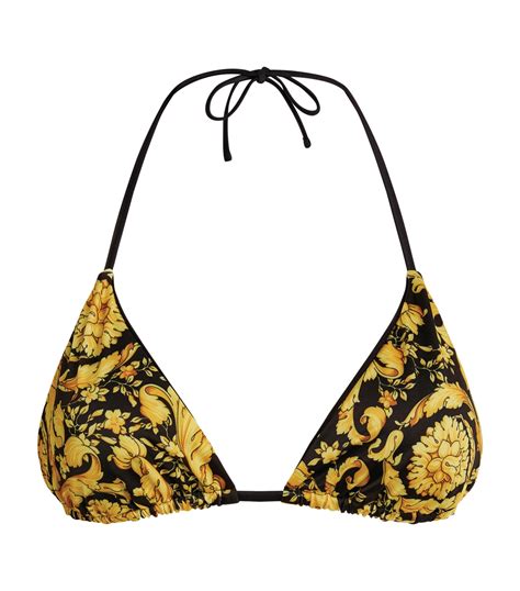 versace jeans couture swimsuit|Versace bikini top.